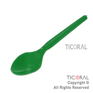 CUCHARA HS4964 CLASSIC PLAST VERDE x 20